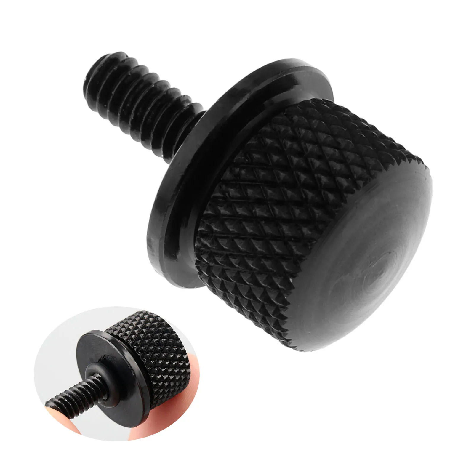 1 шт. Черная задняя болтовая гайка из алюминия подходит для мотоциклов Sportster Wide Glide Street Bob 1996-2017 аксессуары.