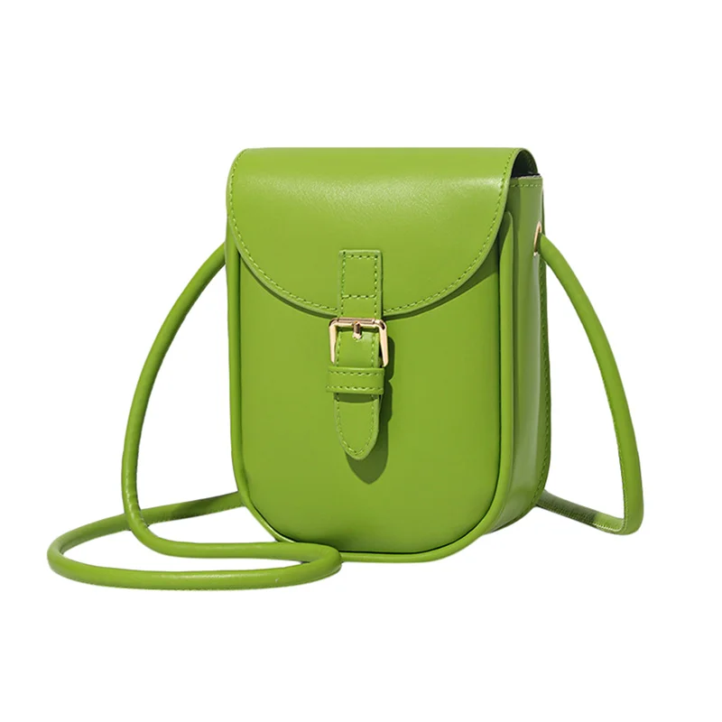 

Small PU Leather Colorful Crossbody Bag For Women Fashion Cute Phone Shoulder Side Bags Handbag Purse