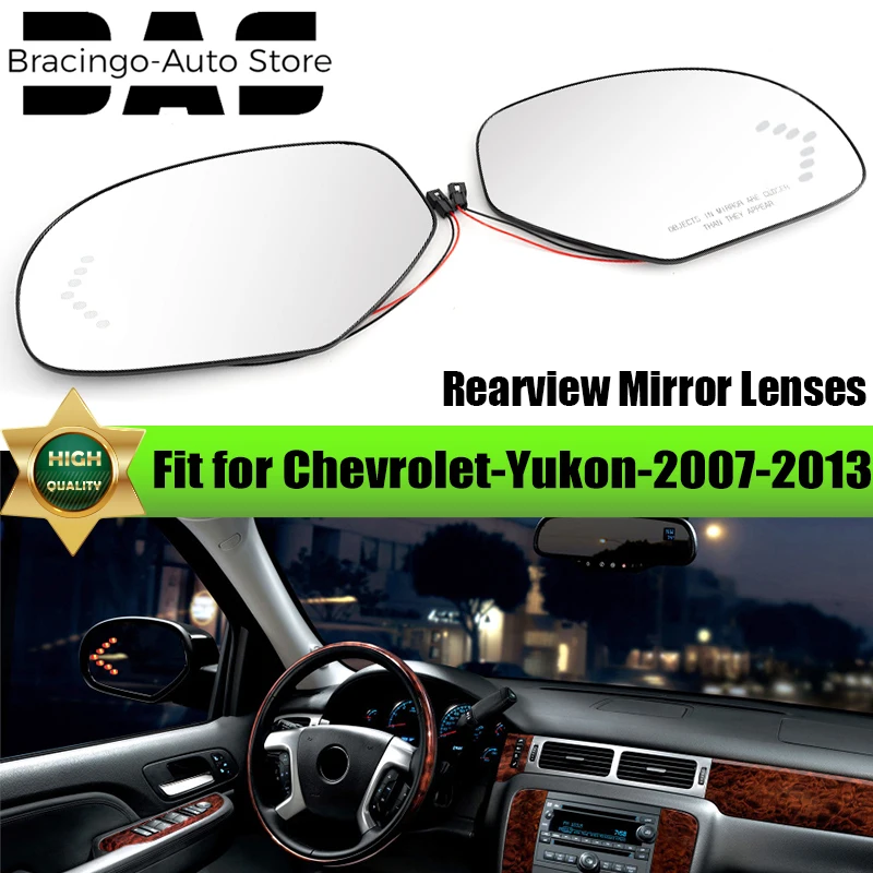 Автомобильное боковое зеркало с подогревом для Cadillac Escalade Chevrolet avalado Silverado Tahoe GMC