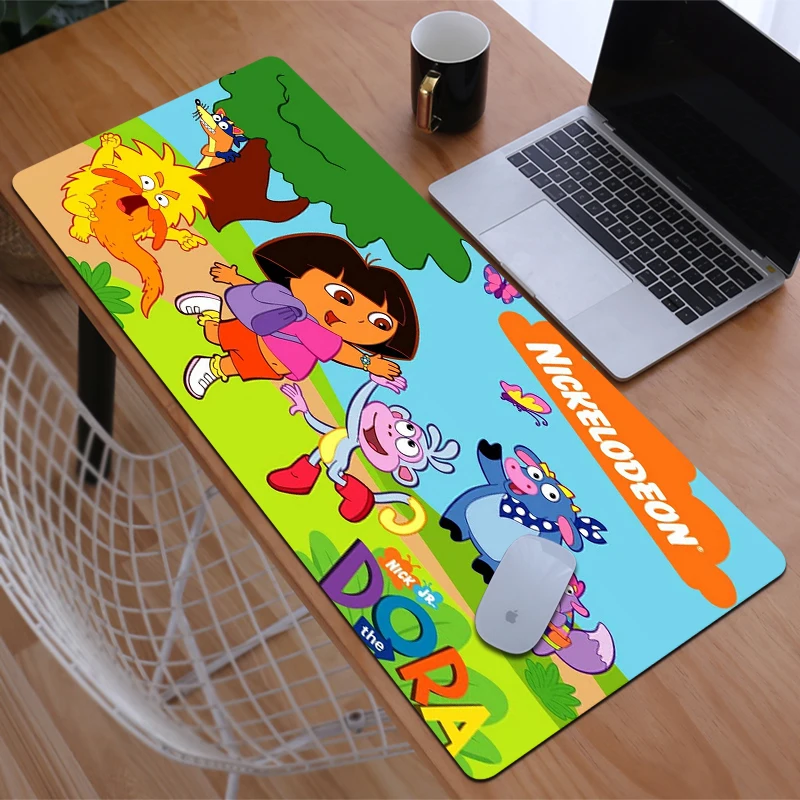 

Mouse Pads Deskmat Kawaii Pad Dora The Explorer Gamer Pc Gaming Mat Mausepad Anime Mause Mats Keyboard Mousepad Xxl Accessories