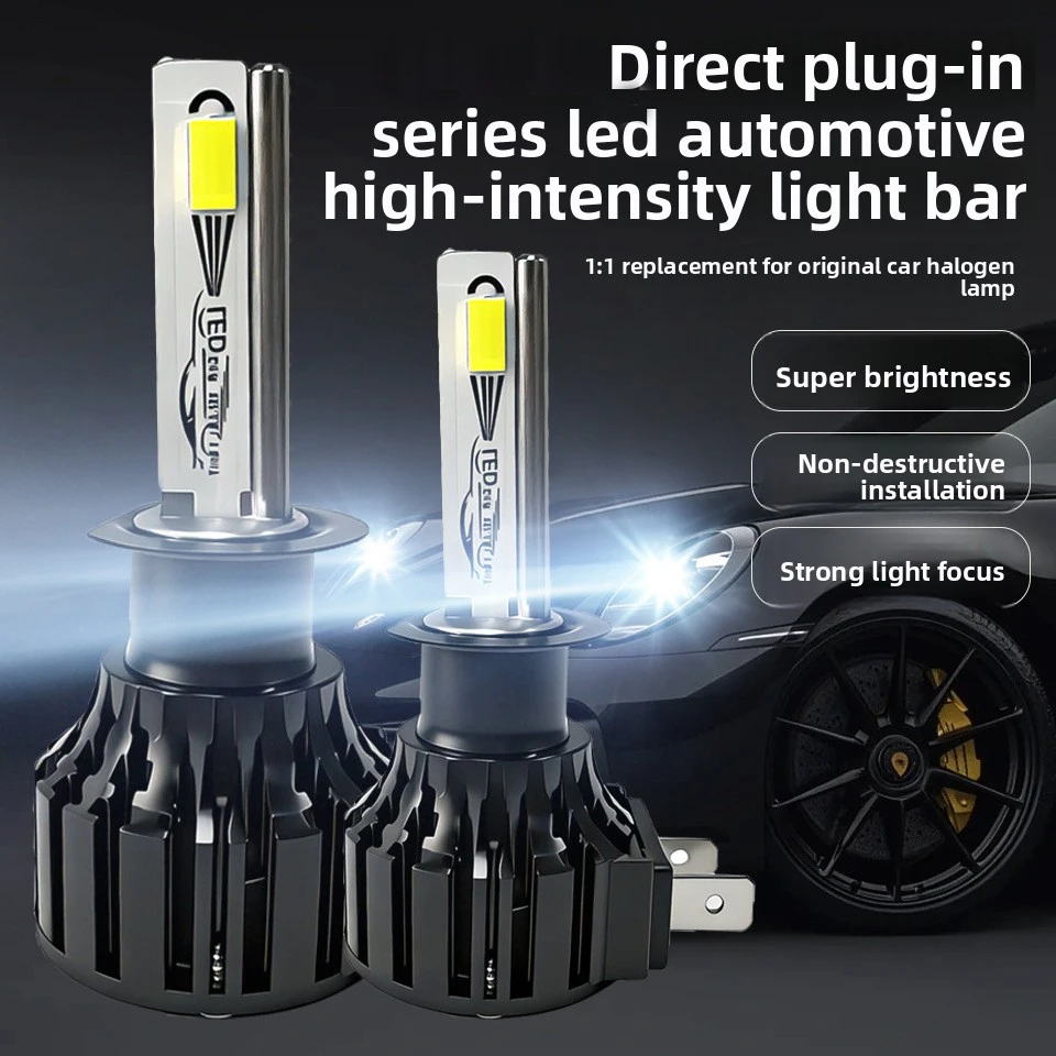 Фото Светодиодные лампы OVEHEL H7 LED Canbus для фар, Plug and Play, H1 H8 H9 H11 9005 9006, 14000000LM, комплекты для автотюнинга, мотоциклетные лампы, 6000K, 12V №3