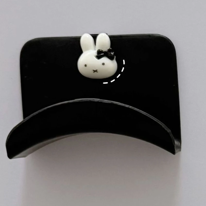 Фото Мультяшная кавайная вешалка Miffy: Новый стиль, без следов, без сверления, для наушников и одежды, за дверью, многофункциональная №1