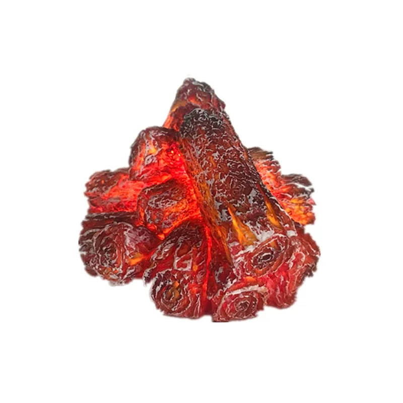 Поддельные огнеугольные огни поддельные огнеупорные лампы для украшения камина