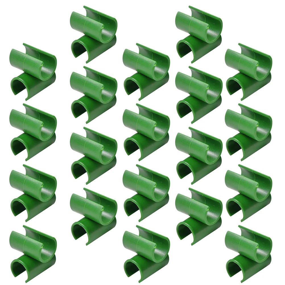 

50 Pcs Vine Struts Vegetable Fixing Buckle Vines Garden Cross Plants Tube Tool Rattan Tomato Plastic Stakes