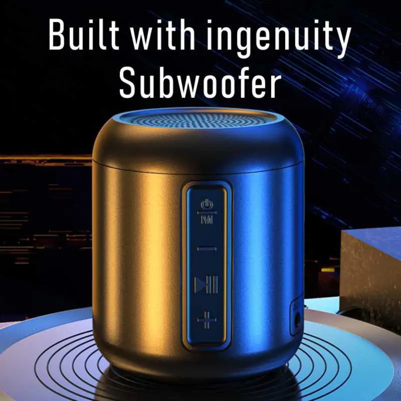 

Wireless Bluetooth Speaker Portable Outdoor Loudspeaker Wireless Mini Column Sound Stereo Music Surround Subwoofer Creative Gift