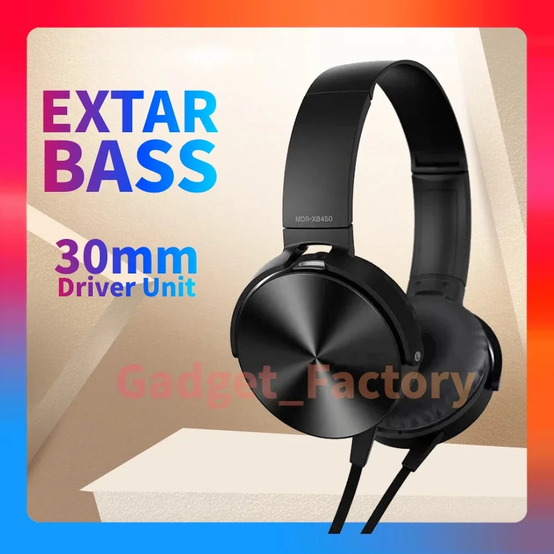 

Sony MDR-XB450AP EXTRA BASS Stereo Headphone headset XB 450 XB450 Wired Headphone Earphone With Mic Gaming Headset