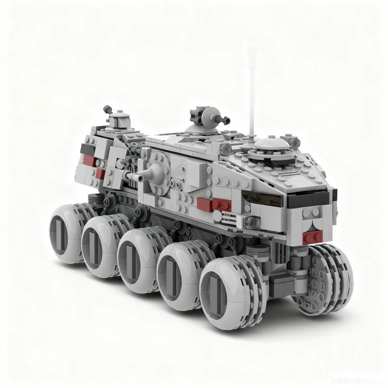 Фото 944 детали MOC HAVw-A6 Juggernaut Star Battle, модель из строительных блоков, игрушка для сборки, коллекция идей, DIY, образовательный, креативный художественный экспонат. №3
