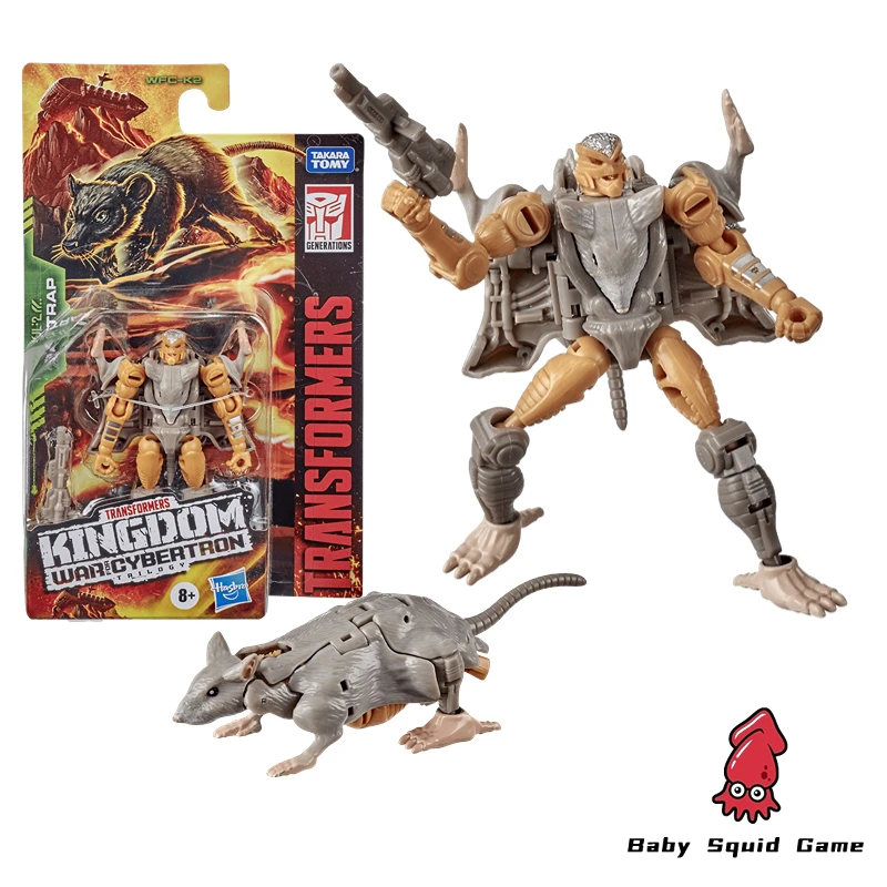 

Original Stock Hasbro KINGDOM Rattrap WFZ-K2 Small Proportion Transformation Toy Action Figure Model Toy Collection Hobby Gift