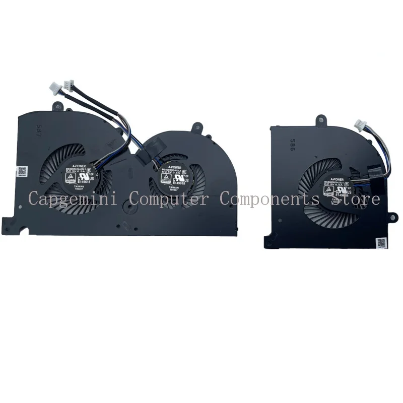 Вентилятор охлаждения процессора и графического 5 В для MSI GS75 Stealth P75 Creator MS-17G1 MS-17G2