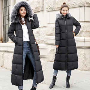 Women's Long Hooded Puffer Jacket Parka Ultra Lightweight Quilted Thin Warm Puffy Insulated Winter C