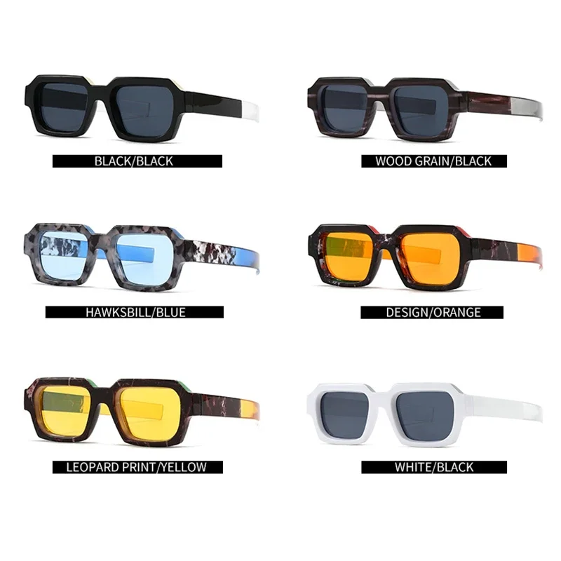 Классические брендовые дизайнерские Квадратные Солнцезащитные очки для женщин