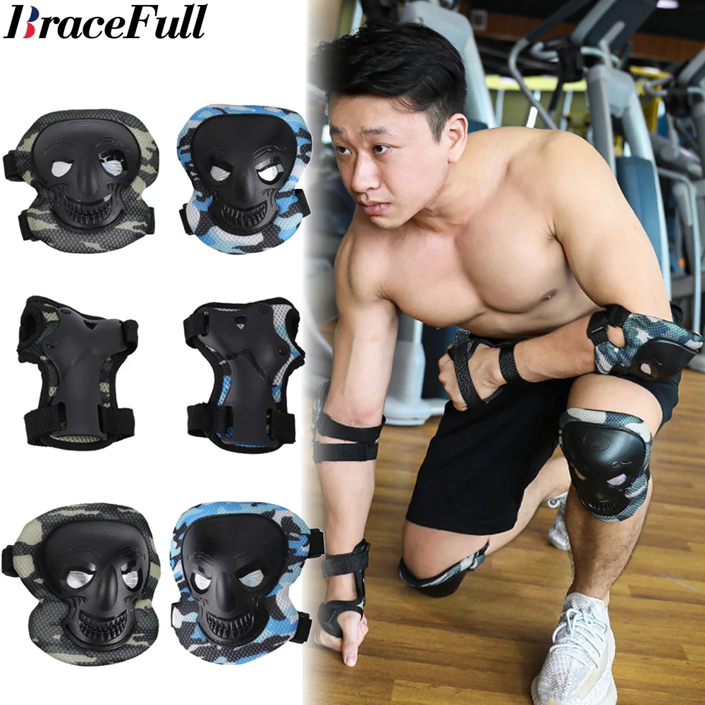 

Adult Bike Knee Pads Elbow Wrist Guard Kids Youth Protective Gear Riding Cycling Multi Sports Scooter Skateboard Skating Bicycle