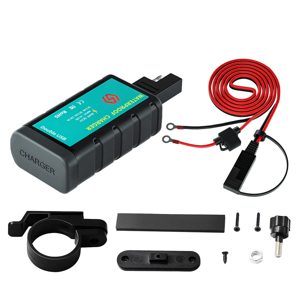 

1 Set Practical Motorcycle USB Motorcycle Charging Adapter Motorcycle Outlet