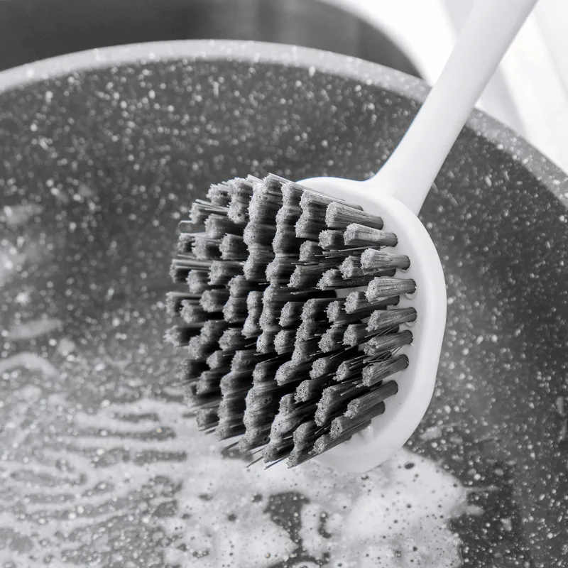 

Brush Pot Artifact Pot Washing Brush Household Kitchen Cleaning To The Sink Stove Non-stick Oil Dishwashing Pot Brush