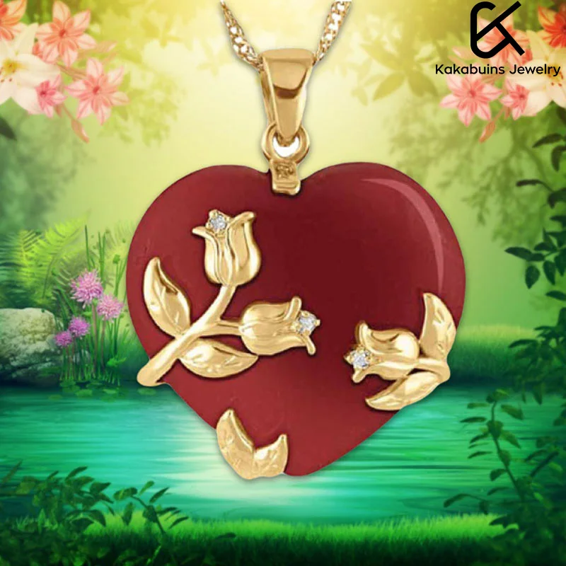 Изысканное индивидуальное ожерелье с подвеской в форме сердца Необычное