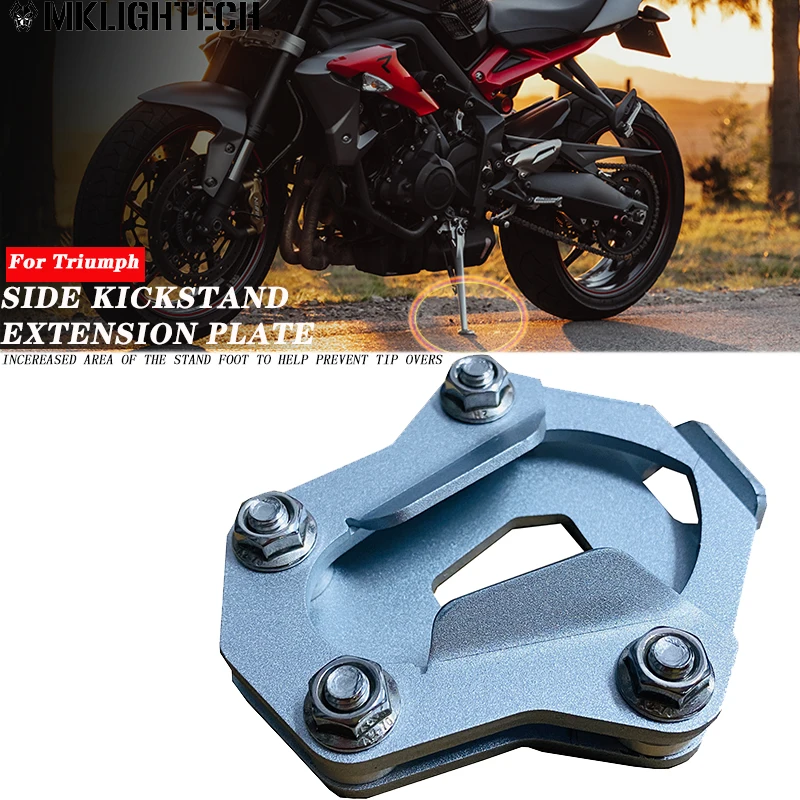 

For Triumph Scrambler1200 2020 2021 2022 Motorcycle Stand Enlarger Foot Support Pad