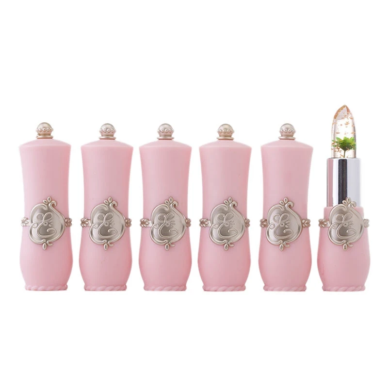 

1 набор, 6 цветов, креативная губная помада с желеобразными цветами, длинный-стандартный бальзам для губ с изменением цвета при температуре м...