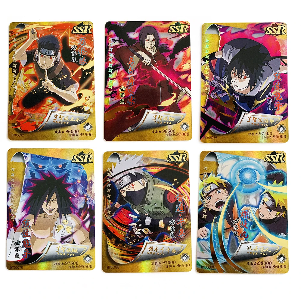

Naruto Card 5 Bullets Ssr Rare Flash Card Sasuke Naruto Itachi Hoshigaki Kisame Uchiha Shisui Collection Cards Children Gift Toy