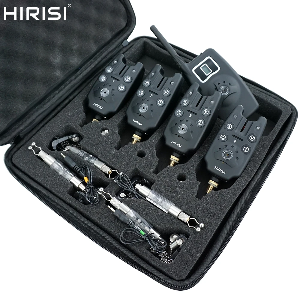 Беспроводная сигнализация поклевки 1 + 4 комплекта с шт. свечаром подсветкой в