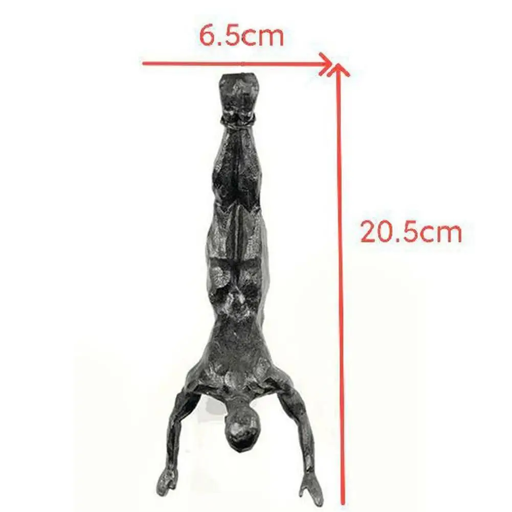 Creative Rock Climbing Man Resin Background Wall Hanging Decoration Sculpture Statue Figures Present Decor Retro Creative images - 6