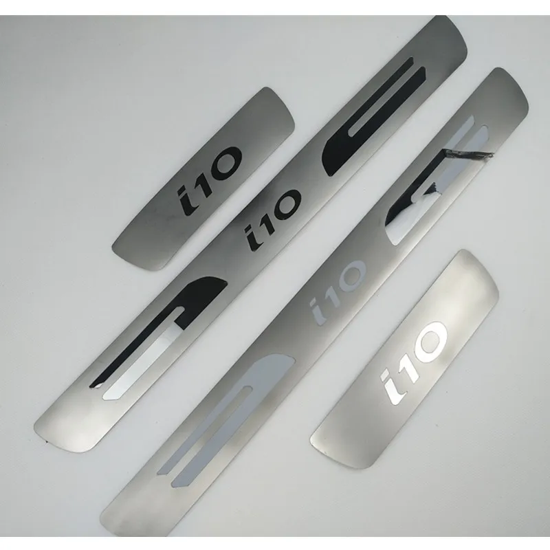 

for Hyundai i10 2013-2020 Stainless Steel Door Sill Scuff Plate Guards Threshold Pedal Styling Trim Car Styling