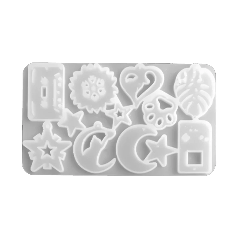 

4 шт., силиконовые формы для сережек