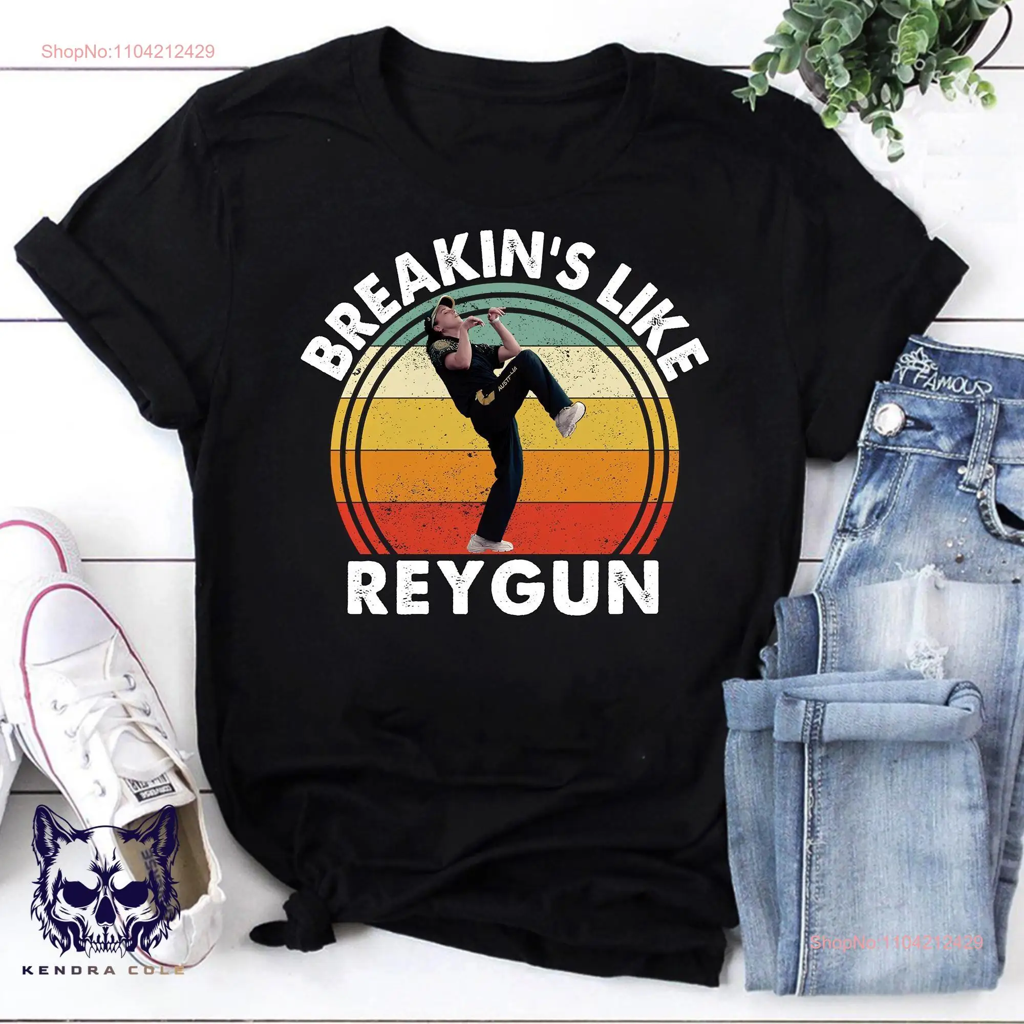 Breakin's Like Raygun Ретро Винтаж SunseT футболка Австралия Brackdancer Забавный кенгуру Cringe 90-х