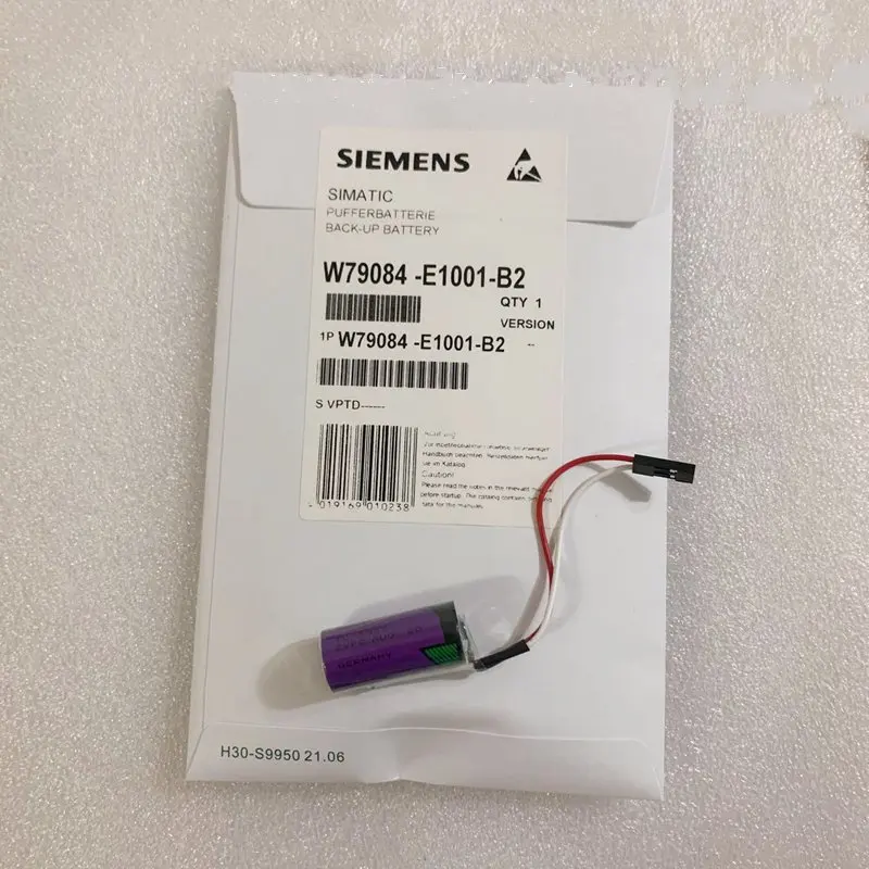 

1pce W79084-E1001-B2 3.6V TL-5955/SL-361 PLC Lithium Battery With Plug