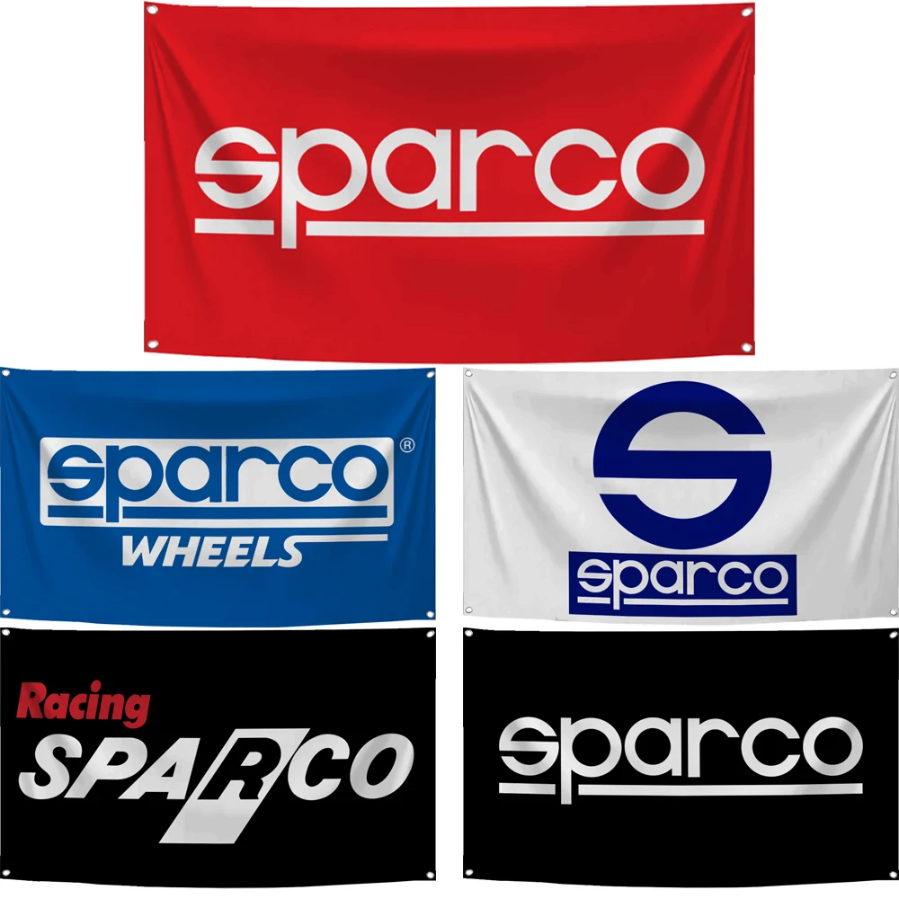 

60x90 см 90x150, флаг SPARCO, полиэстер, цифровая печать, автомобильные гоночные Фотообои
