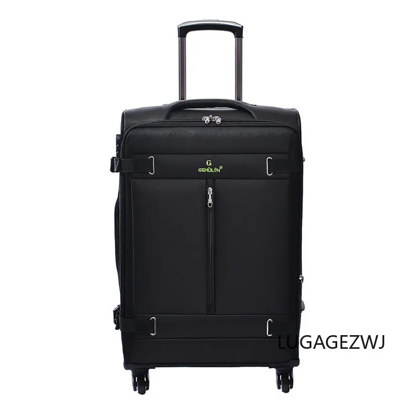 

Новый вместительный чемодан из поликарбоната, модный Чемодан-тележка унисекс, дорожная сумка для отпуска для всей семьи