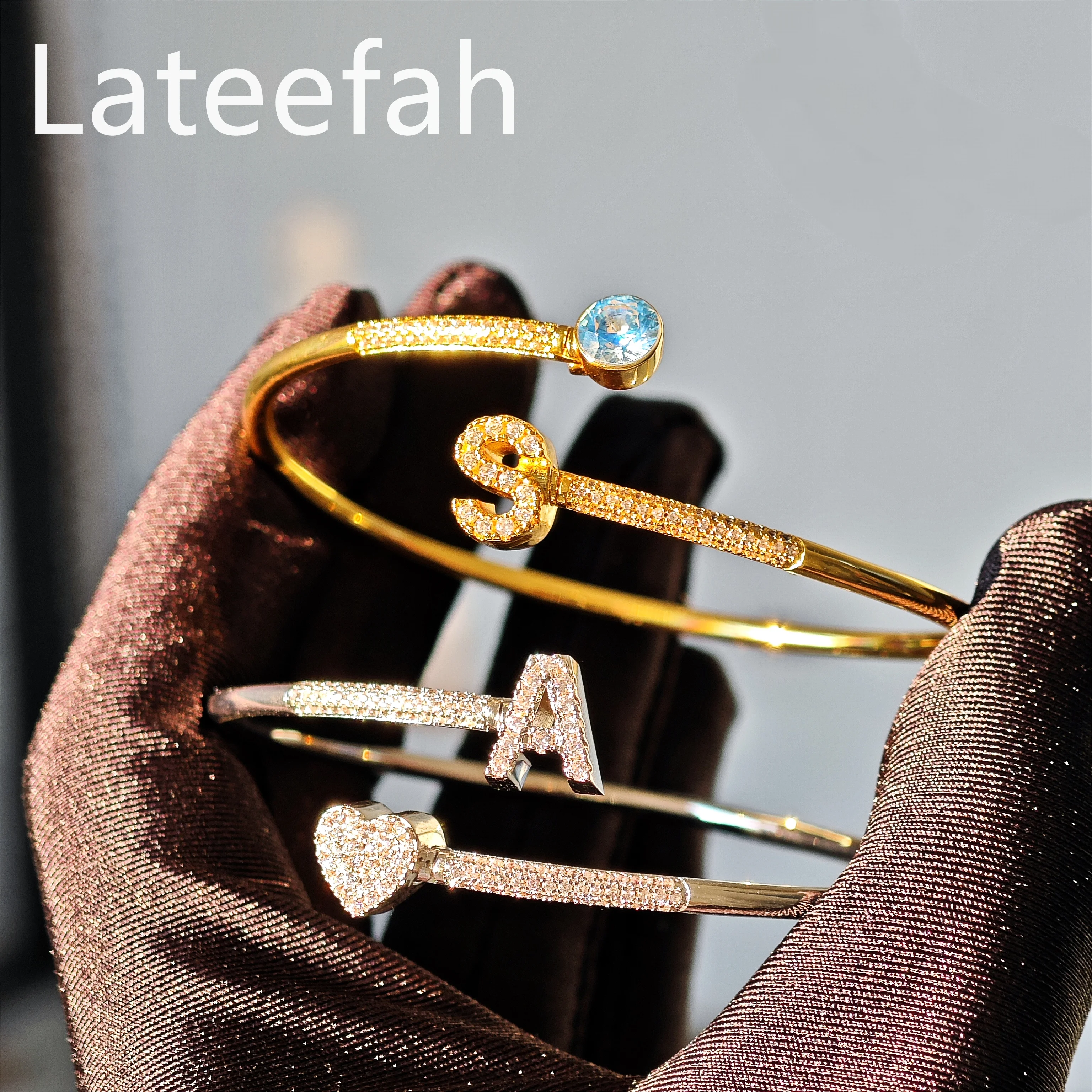 Lateefah хрустальные белые бриллианты разборный браслет аксессуары из драгоценных