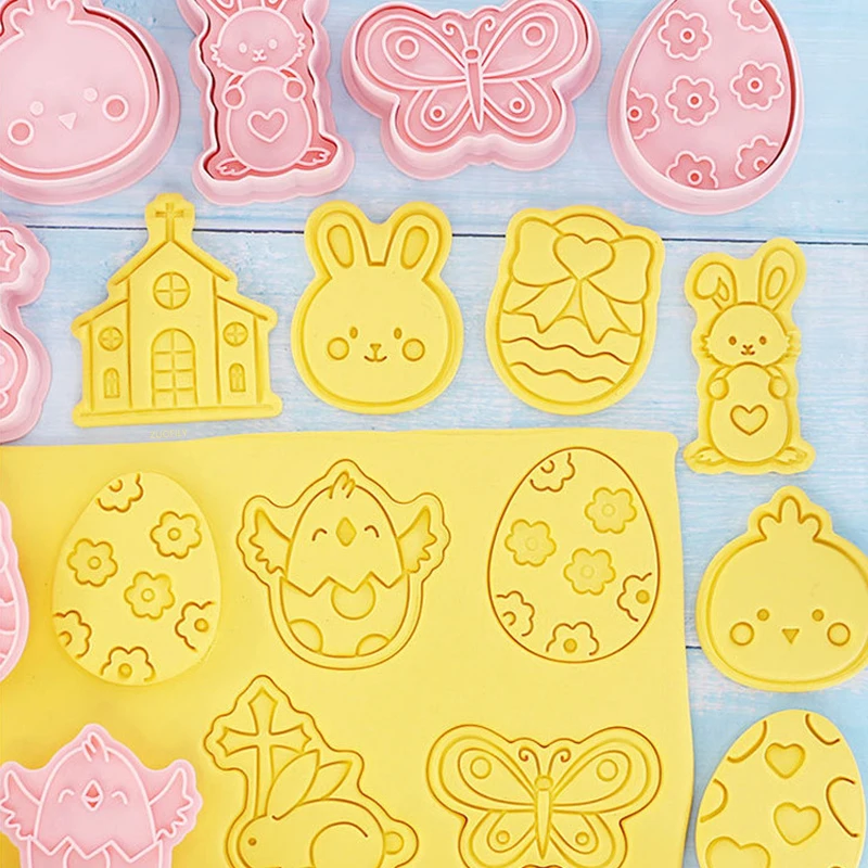 10 шт. пасхальное яйцо кролик печенье резак 3D форма для печенья Пасхальный
