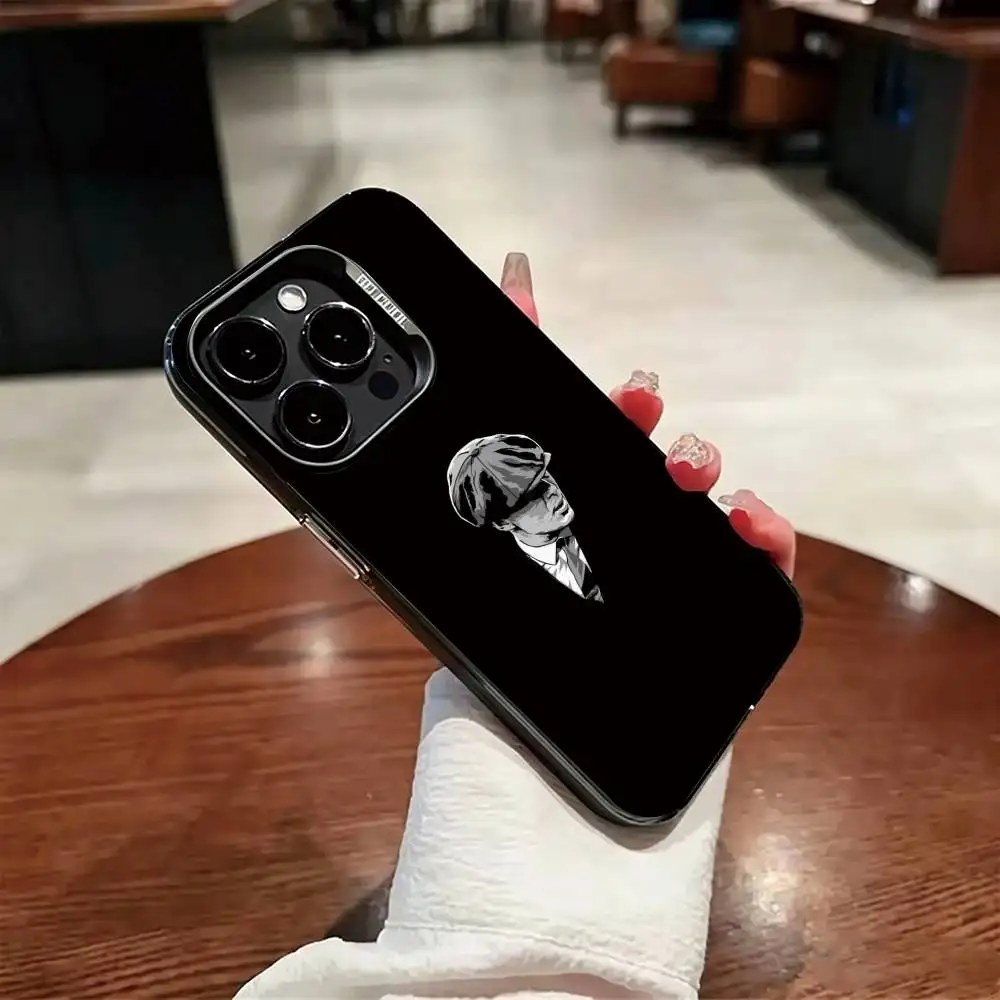 Фото Чехол для телефона Peaky Blinders Tommy Shelby для iPhone 17, 16, 15, 14, 13, 12, Plus, Pro Max, XS, цветной серебристый чехол-накладка №2