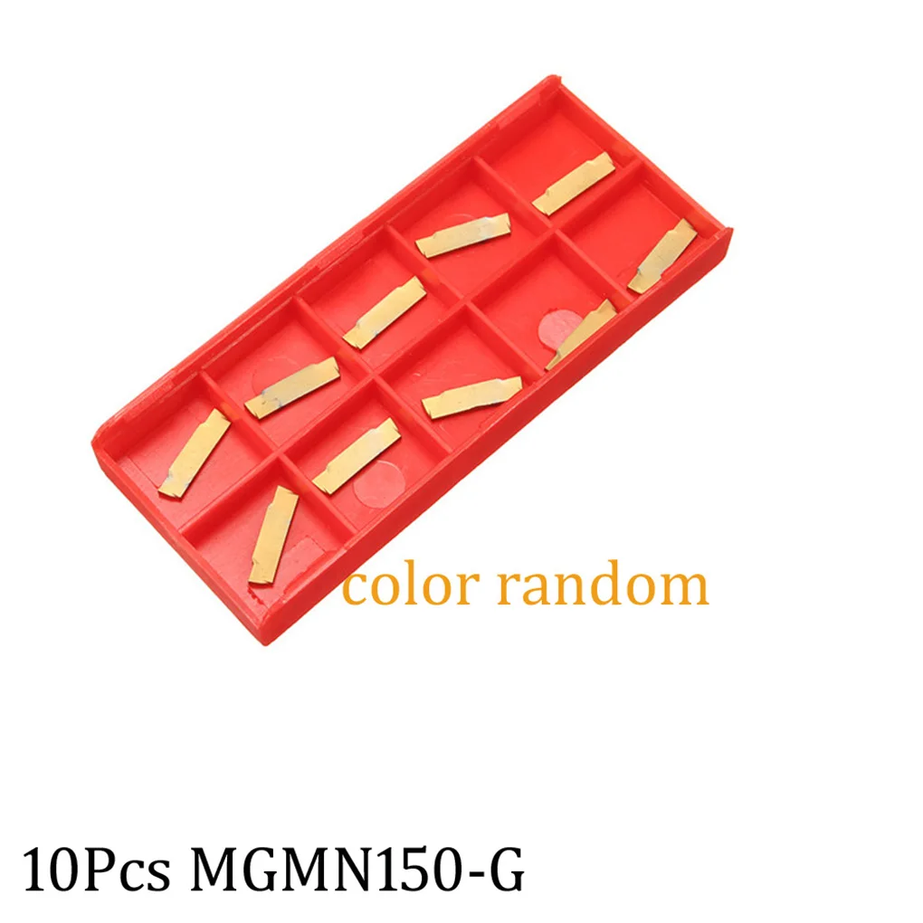 

10Pcs MGMN150-G CNC Carbide Inserts Replacement for MGEHR MGIVR Lathe Grooving Turning Tool