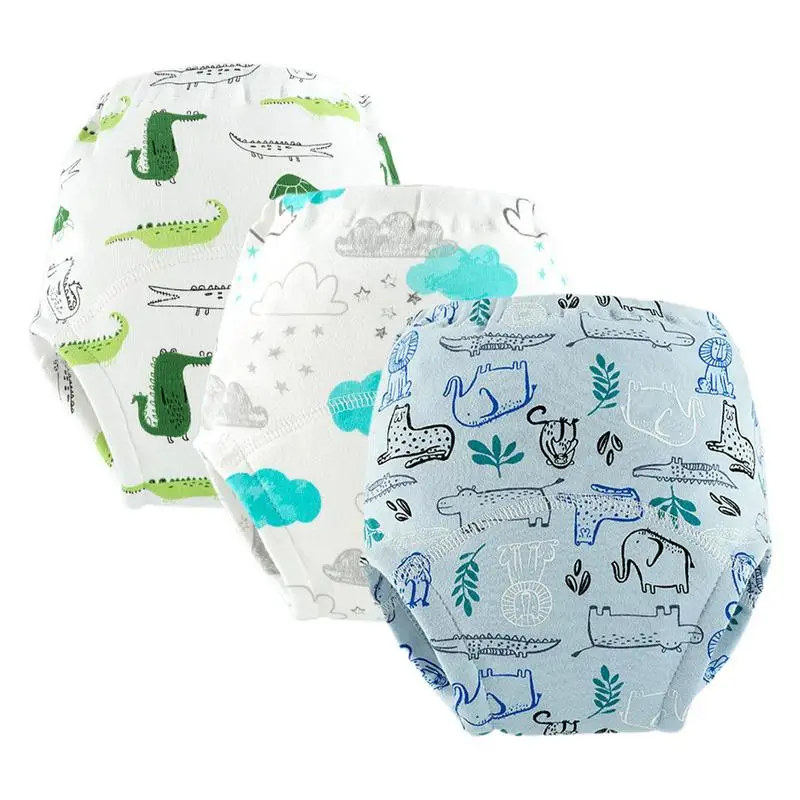 

Нижнее белье для тренировок в горшке для малышей, прочные абсорбирующие подгузники, трусики для маленьких детей, дышащие хлопковые трусики для новорожденных