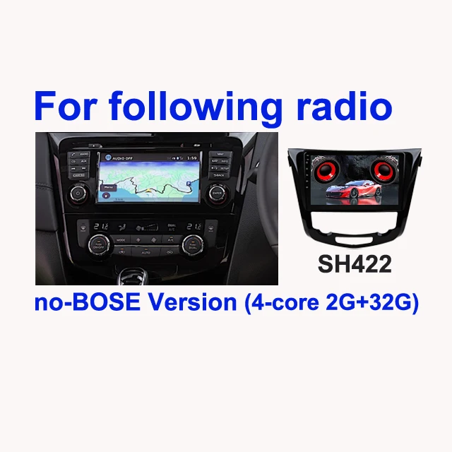 

SINOSMART Android GPS для Nissan Qashqai J11 X-Trail T32 Rogue 2014–2018 с OEM 7" экраном, поддержка BOSE, камера 360, CarPlay, Android Auto