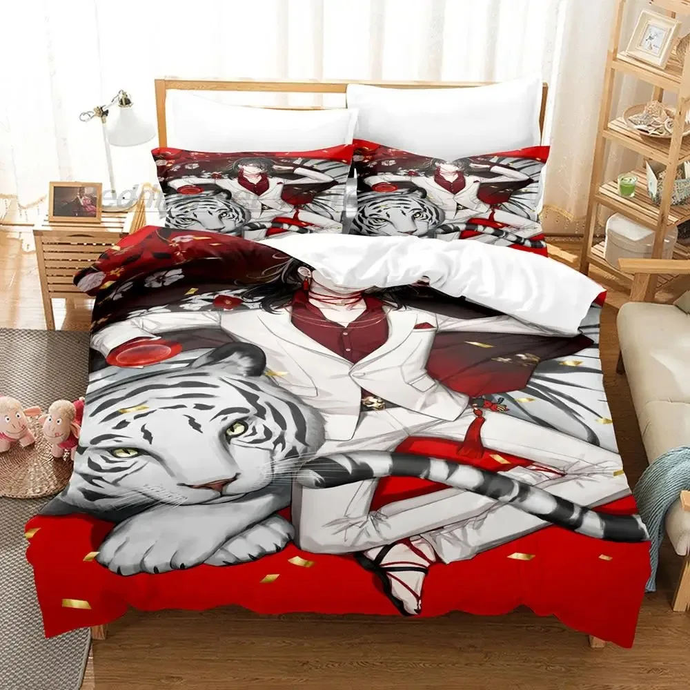 Hololive vox Akuma Bedding Set Single Twin Full Queen King Size Bed Aldult Kid Bedroom Duvetcover couette imprimée enfants