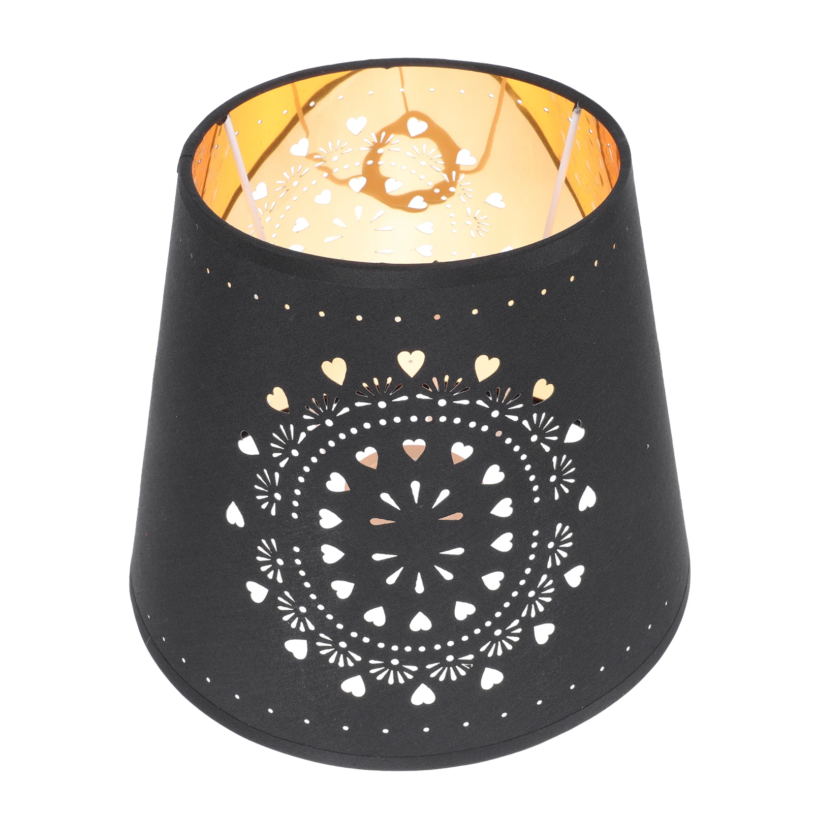 

Lamp Shade Lampshade Table Cover Metal Gothic Light Floor Replacement Lantern Clip Shades Fabric Rustic Hanging Black Tree Bulb