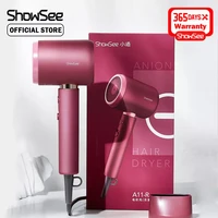showsee hair dryer portable anion electric hair dryers intelligent temperature hairdryer 1800w for home a5 a11