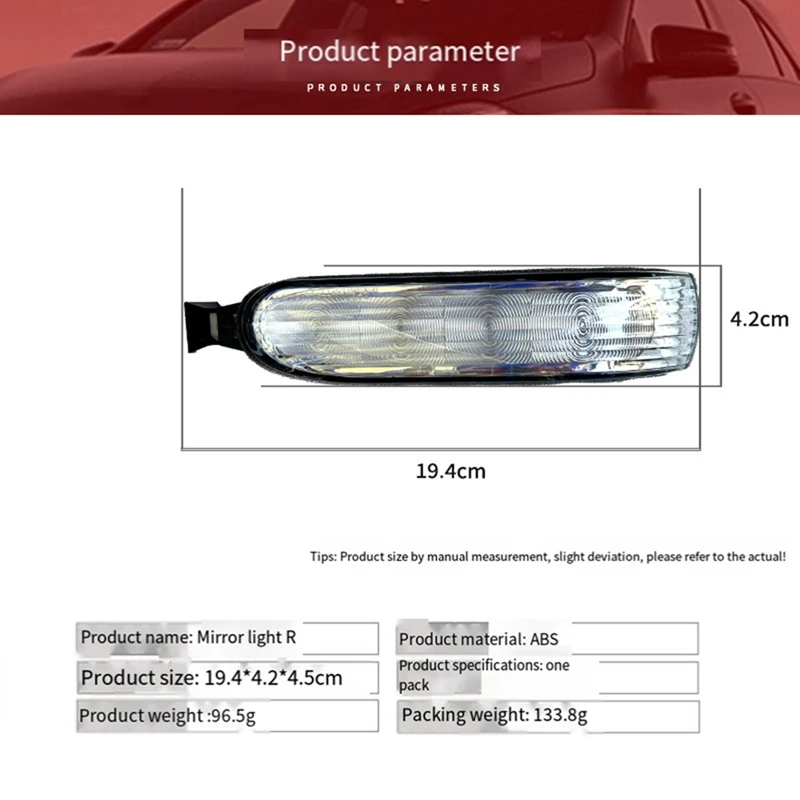 Автомобильное зеркало заднего вида указатель поворота для Mercedes Benz ML350 500ML55 AMG 02-05