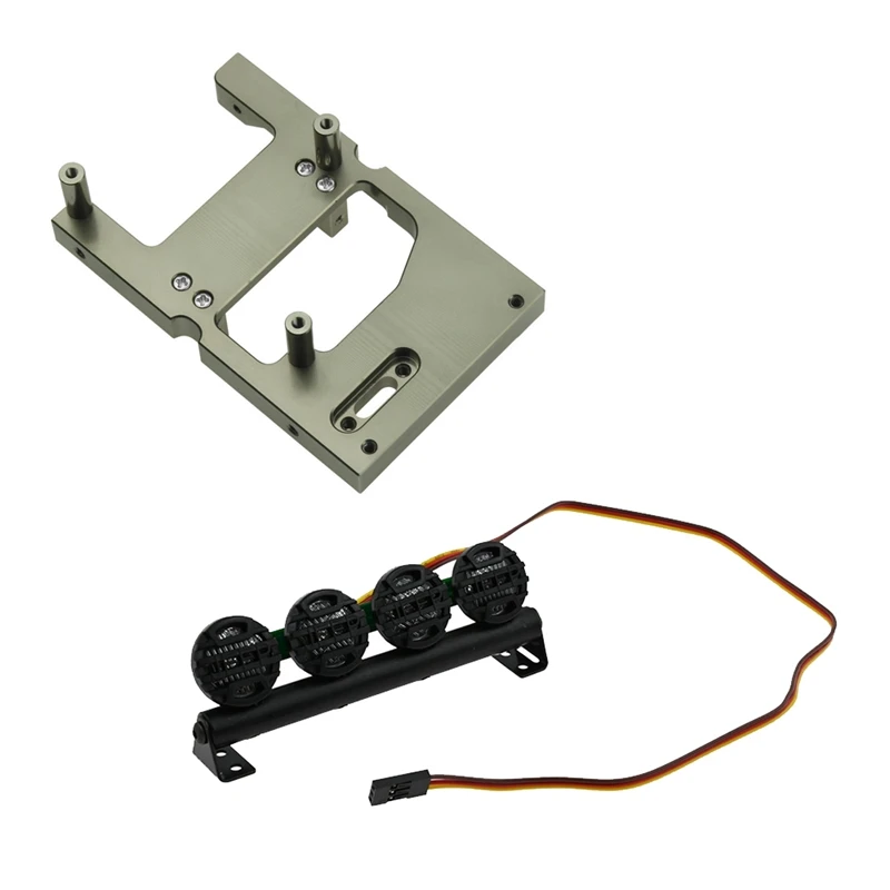 

Сервопривод рулевого управления с фиксированным монтажным кронштейном со светодиодной лампой на крыше, для MN D90 WPL D12 C14 C24 RC Car