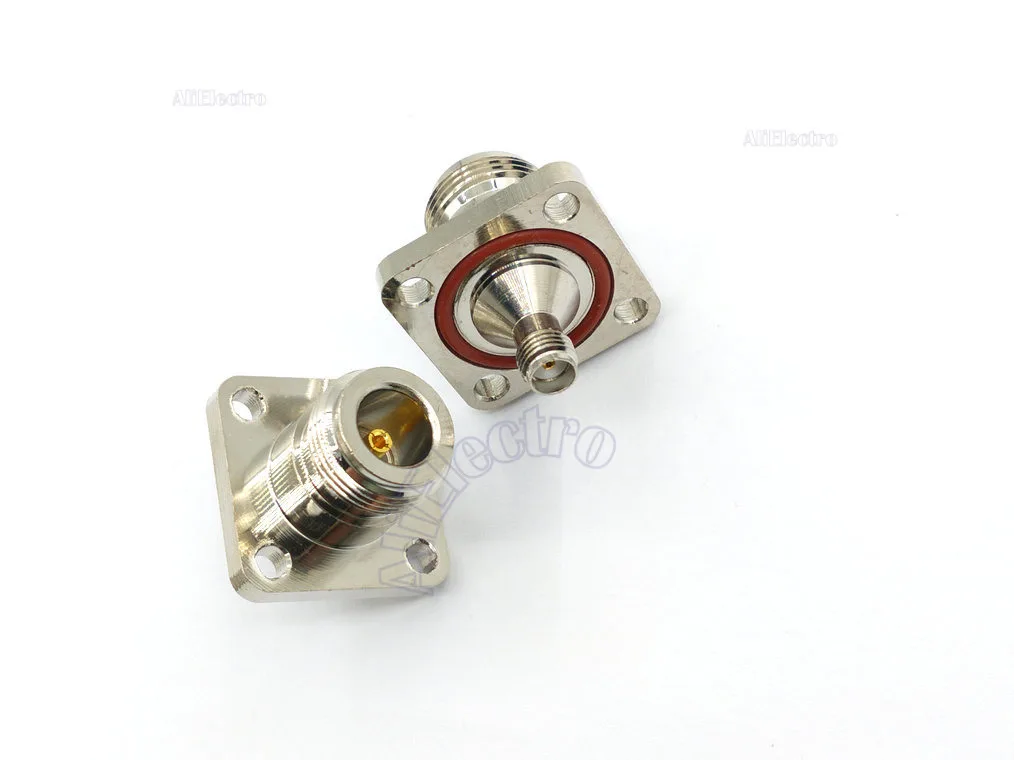 20 шт. медный радиочастотный соединитель типа N Мама в гнездо SMA фланцевая