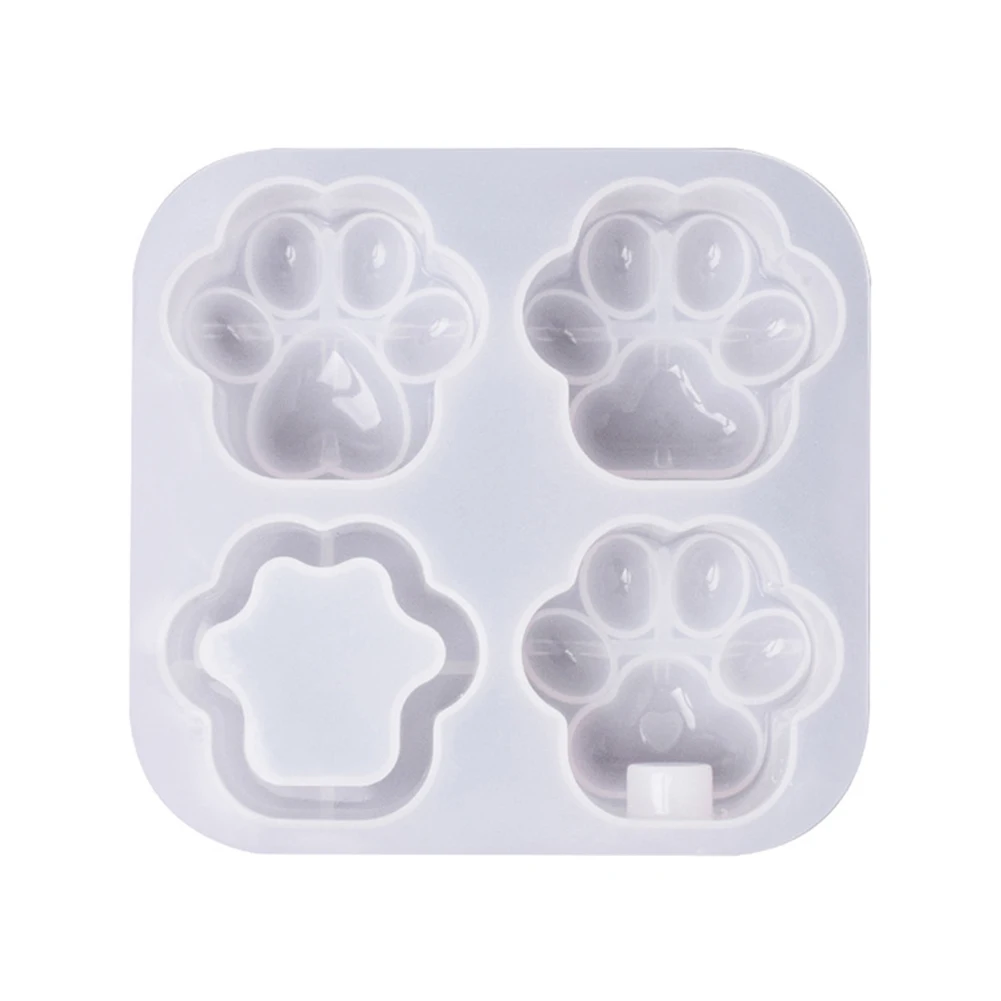 

Epoxy Cat Claw Quicksand Cat Claw Meat Dudu DIY Crystal Epoxy Key Chain Cute Claw Claw Quicksand Silicone Mold
