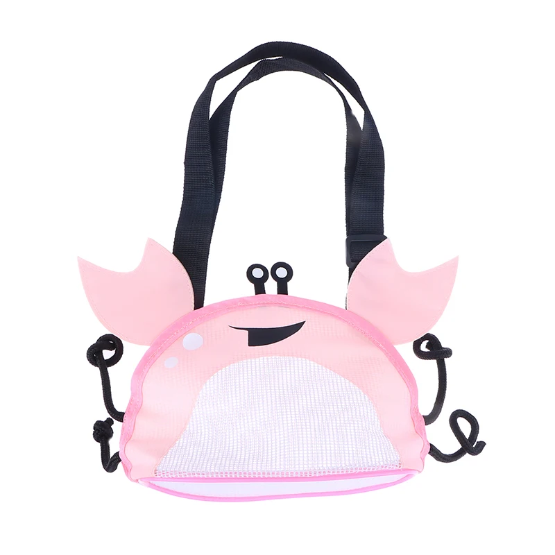 Children's Beach Bag Toy Bag Big Crab Outdoor Shell Color Mesh Shell Bag Beach Toy Storage Backpack