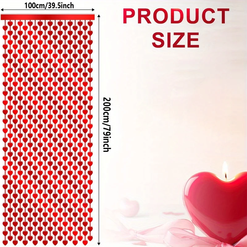 

Красные пластиковые сердечки для декора