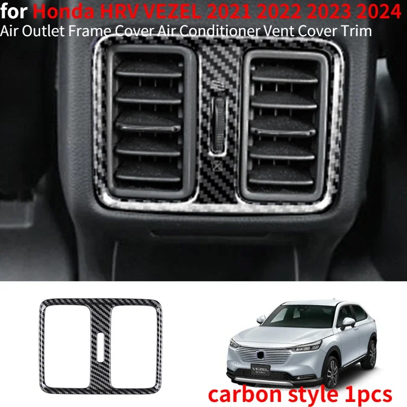 

Задний подлокотник, крышка рамы вентиляционного отверстия кондиционера, отделка для Honda HRV VEZEL, внутренние аксессуары 2021 2022 2023 2024