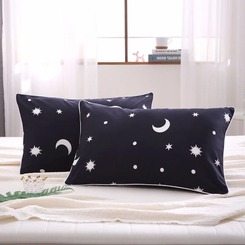 

1pc 48x74cm Adult Student Pillow Cover Soft Skin-friendly Pillow Case Home Decoration Bedding Four Seasons Pillow Protector