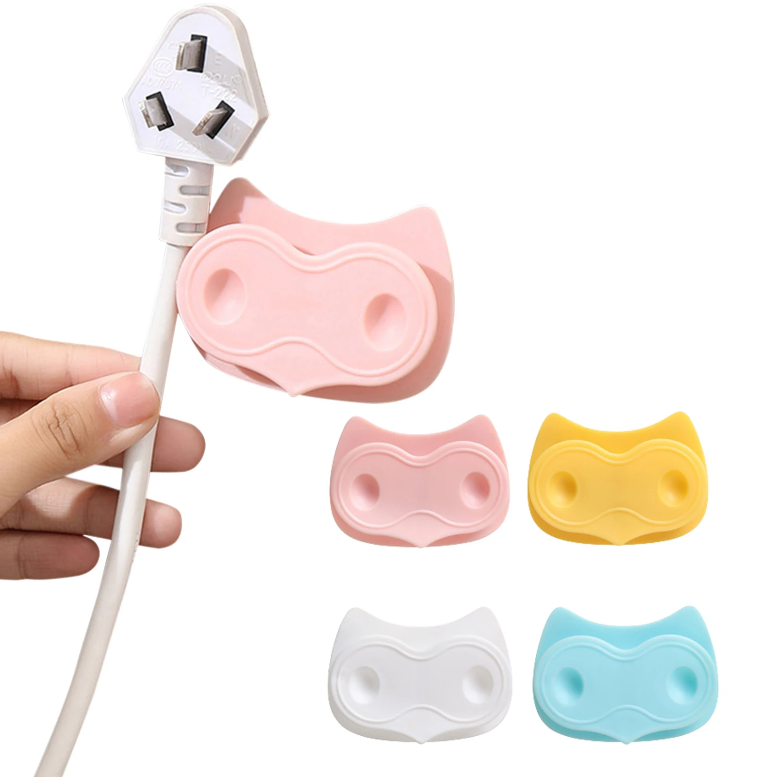

4 Pieces Cord Organizer For Kitchen Appliance Rotatable Cord Holder Cord Clip Command Cord Bundlers For Mixer Blender Coffee