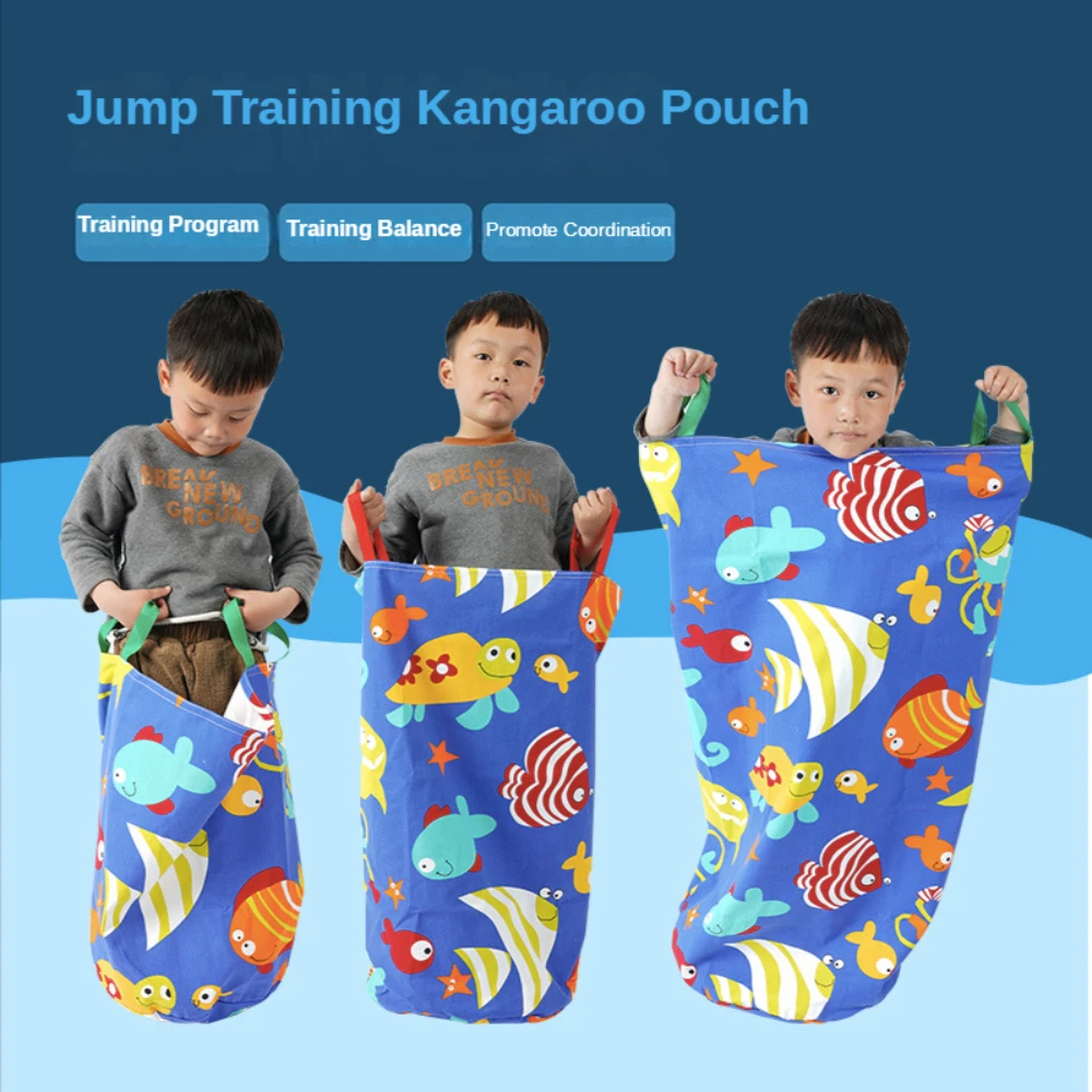 

S M L Outdoor Jumping Cloth Bag Sports Toys Parent-child Interactive Campus Activities Competition Games Jumping Sports Training