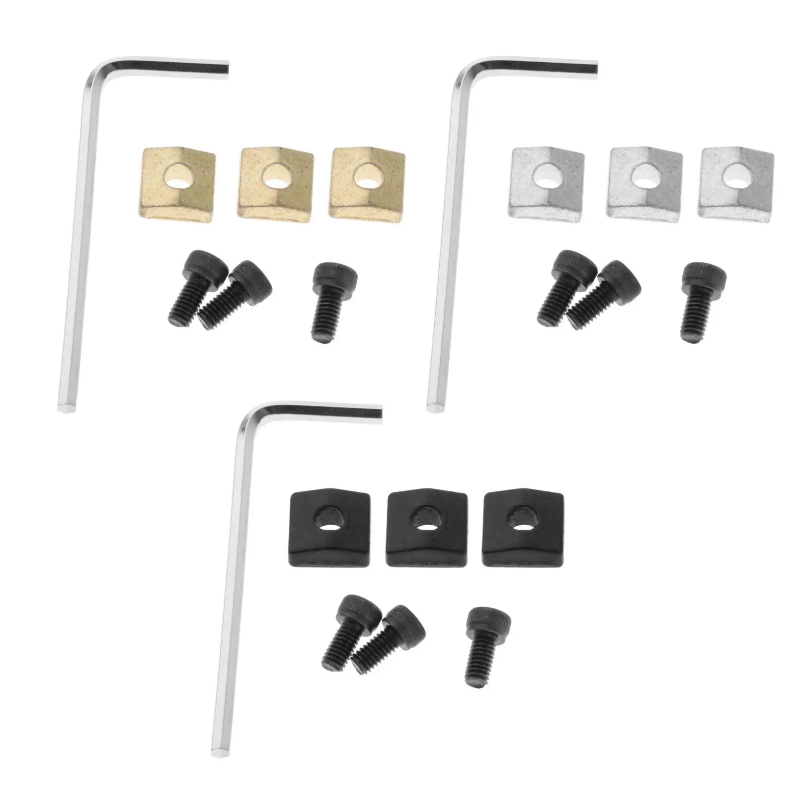 

3 x шурупы с гайкой для гитары, инструмент для ремонта электрогитары, Luthier